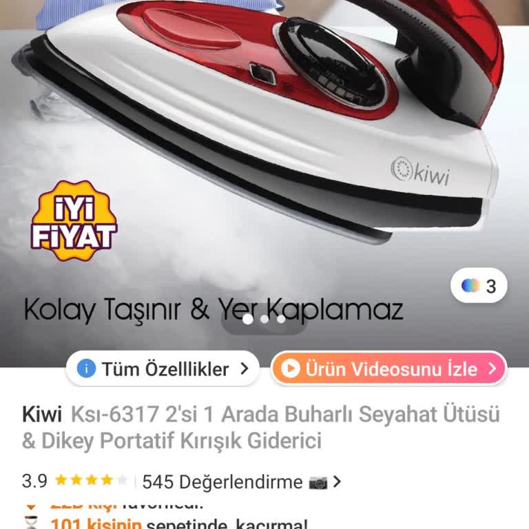 Orijinal Olmayan Ambalaj Nedeniyle İade Reddedildi, Çalışmayan Seyahat Ütüsü