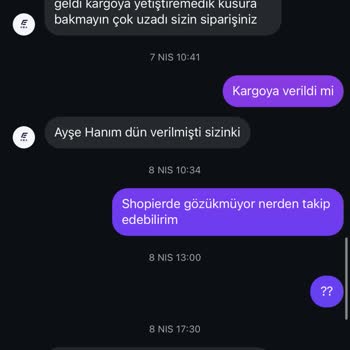 Siparişim Gönderilmedi Ve İade İşlemi Gerçekleşmedi