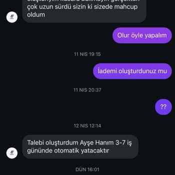 Siparişim Gönderilmedi Ve İade İşlemi Gerçekleşmedi