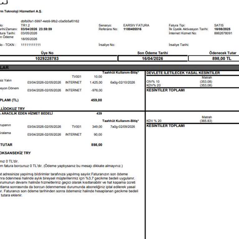 Digiturk Faturamda Aşırı Artış Ve Müşteri Hizmetlerinden Çözüm Bekliyorum