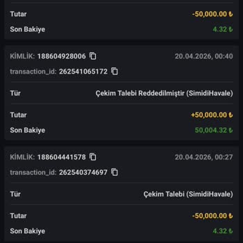 Mgmbahis Sitesinde 50 Bin Tl Çekim Talebi Onaylanmadı Ve Açıklama Yok