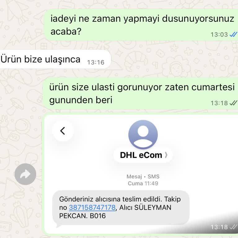 Reklamla Uyuşmayan Saat, İade Sürecinin Uzaması Ve Cevapsız İletişim