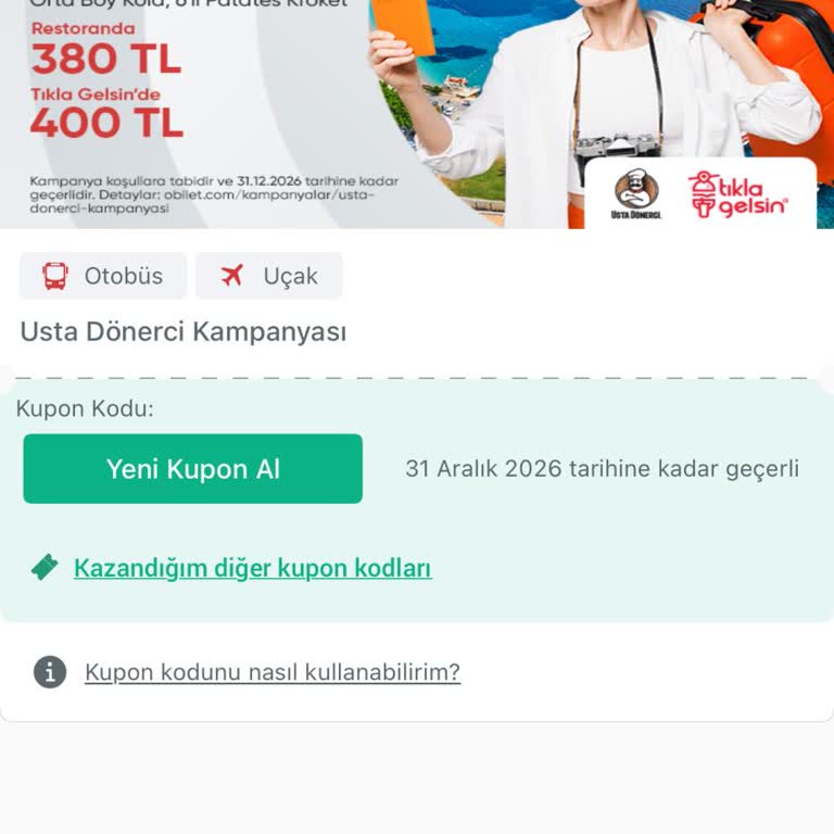 Obilet Uygulamasında Kampanya Kodları Çalışmıyor Ve Müşteri Hizmetleri 3 Saat Bekletiyor