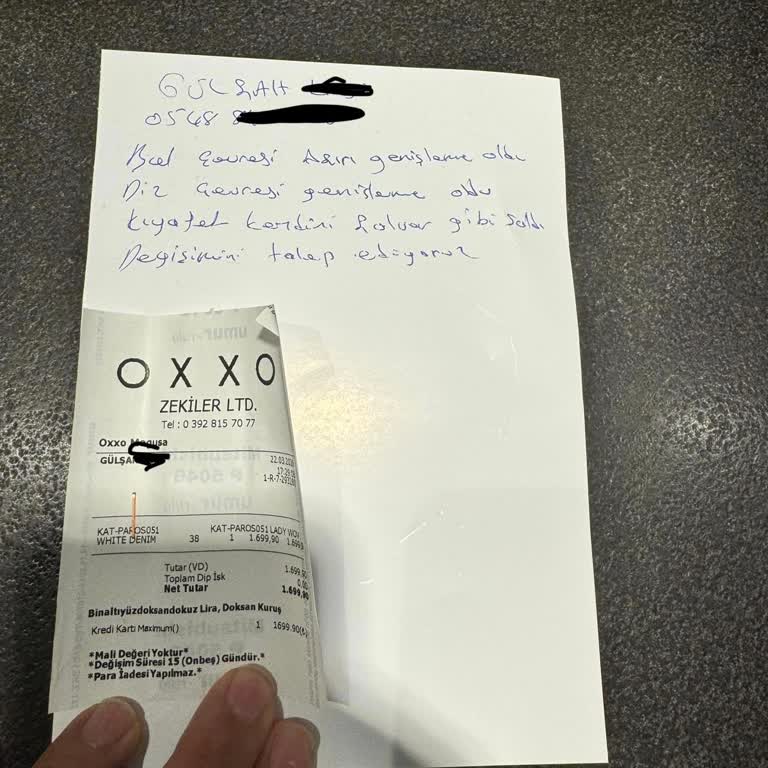 Oxxo'da Aldığım Pantolon Bir Kullanmada Çuvala Dönüştü, Değişim Talebine Cevap Gelmedi