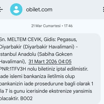 Obilet’te İade Sürecinin Uzun Gecikmesi Ve Müşteri Mağduriyeti