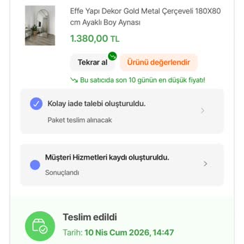Hepsiburada’da Büyük Ayna İadesi Alınmadı Kargo Sorunları Süreci Uzatıyor