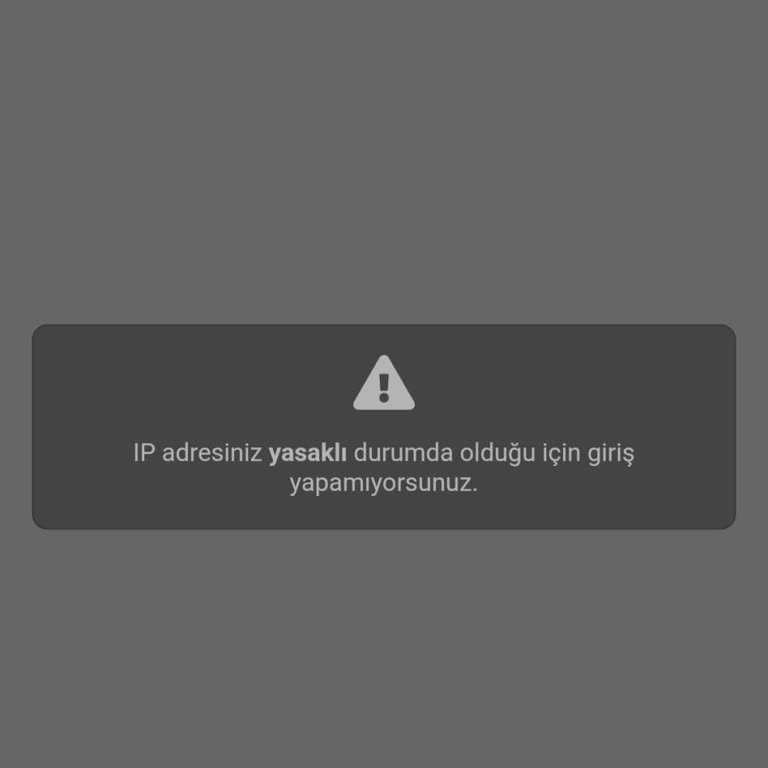 IP Adresimin Haksız Engellenmesi Ve Erişim Sorunu