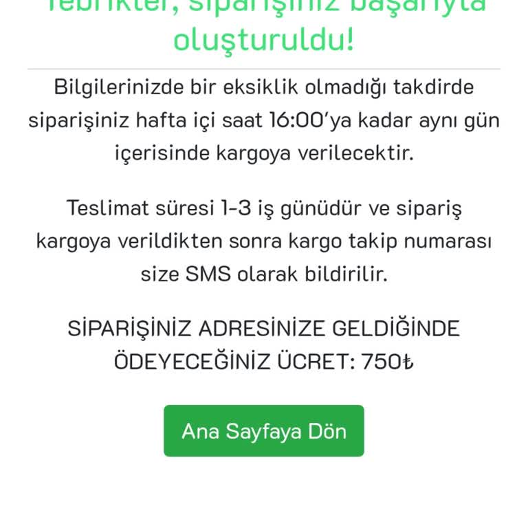 Tesbih Gelmedi, 750 TL Para İadesi Talebi