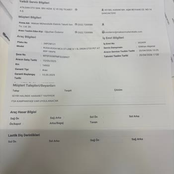 Motor Soğutma Sıvısı Aşırı Isınması Ve Motor Arızası Nedeniyle Yetersiz Servis Çözümü