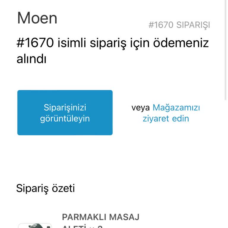 Moen Şarjlı Masaj Aleti Siparişi: Ödeme Alındı, Kargo Bilgisi Yok Ve İletişim Sağlanamıyor