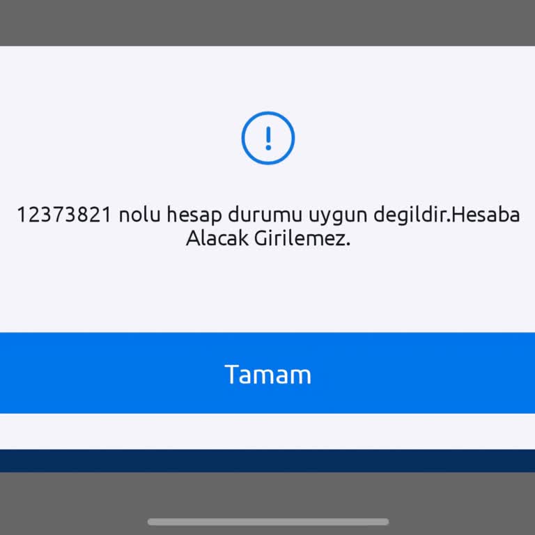Açıklama Alınamayan Hesap Blokajı Ve 3.055 TL Erişilememesi