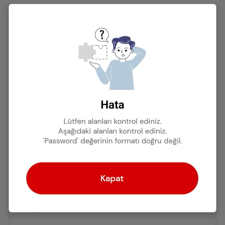 Passo’da Şifre Formatı Hatası Üyelik İşlemi Durdu