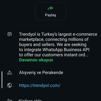 Trendyol un kendi markası değil onu taklit eden bir hesap olduğunu düşünüyorum Şikayeti