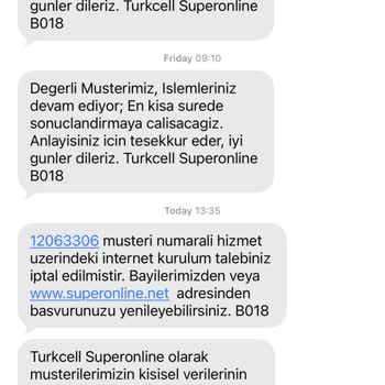Altyapı Mevcut Bildirimi Ve Sonraki İptal Tutarsızlığı