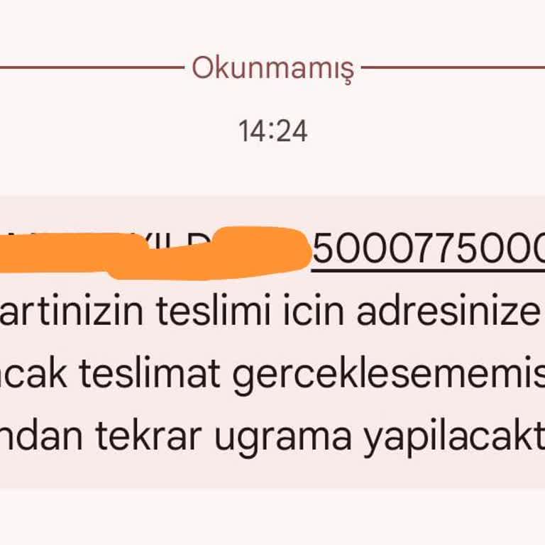 Kuryenet’te Gerçek Dışı Teslimat Kayıtları ve Kartımın Gecikmesi