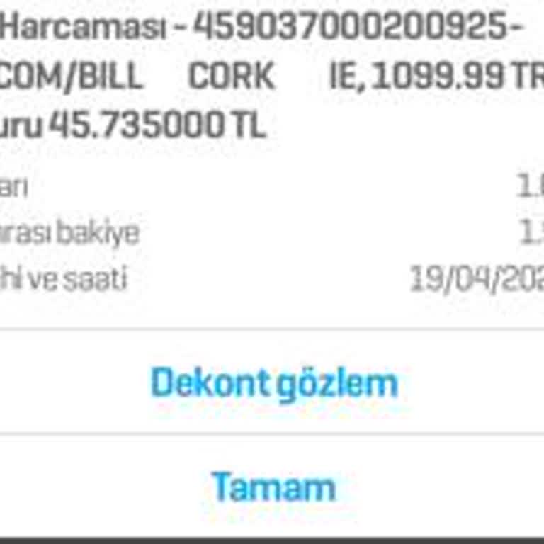 Sanal Kartımda Yetkisiz İşlemler, Kart Blokesi Ve Enpara Erişimi Kesildi