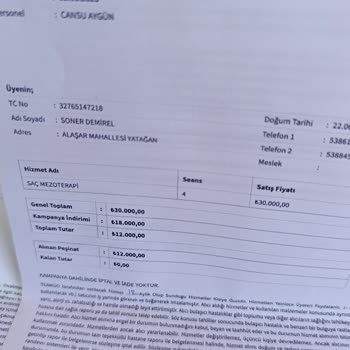 Saç Dökülmesi İçin Söz Verilen Tedavinin Uygulanmaması Ve Kampanya Nedeniyle İade Reddi