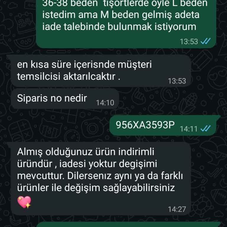 İndirimli Ürünlerde Dar Kalıp Nedeniyle İade Reddi
