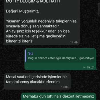 Mutty Firmasından 2.000 TL İade Ödemesinin Üç Ayda Gecikmesi