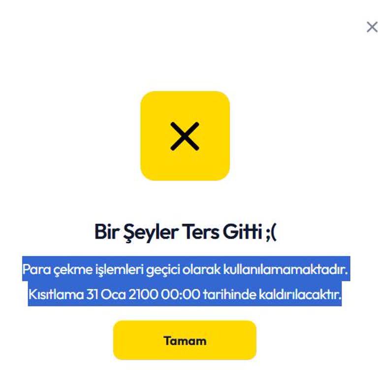 100 Gün Süren Çekim Reddi Ve 2100 Yılına Ertelenen 26.020 TL Bakiyem Güvenimi Sarstı