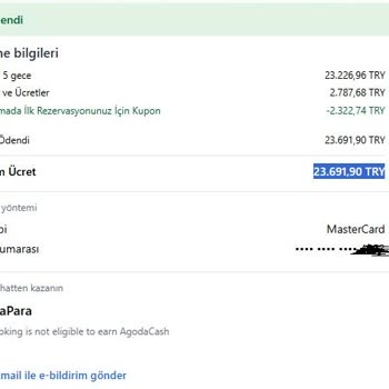 Worldcard Otel Rezervasyonunda Fazla Çekilen Ücretin İadesi