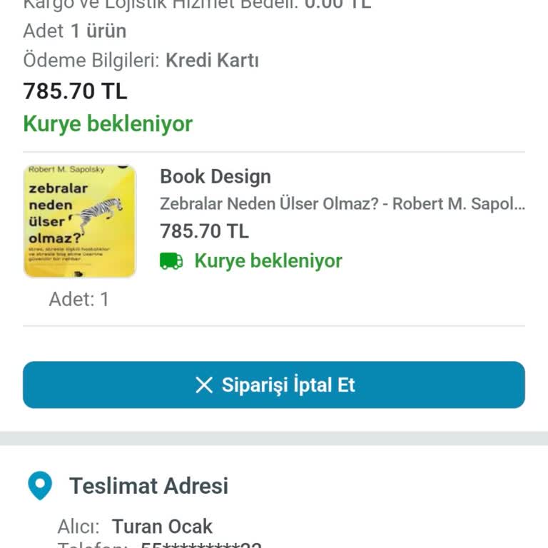 Siparişim Kuryede Kalıyor Ve Kitap Teslim Edilmedi