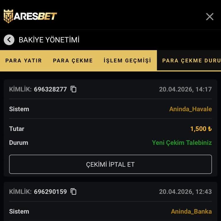 1500 TL Çekim Ödenmedi Ve Zorla İptal Edildi