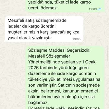 İade Kargo Ücretinin Tekrarlanması Ve Faturasız Ürün Sorunu