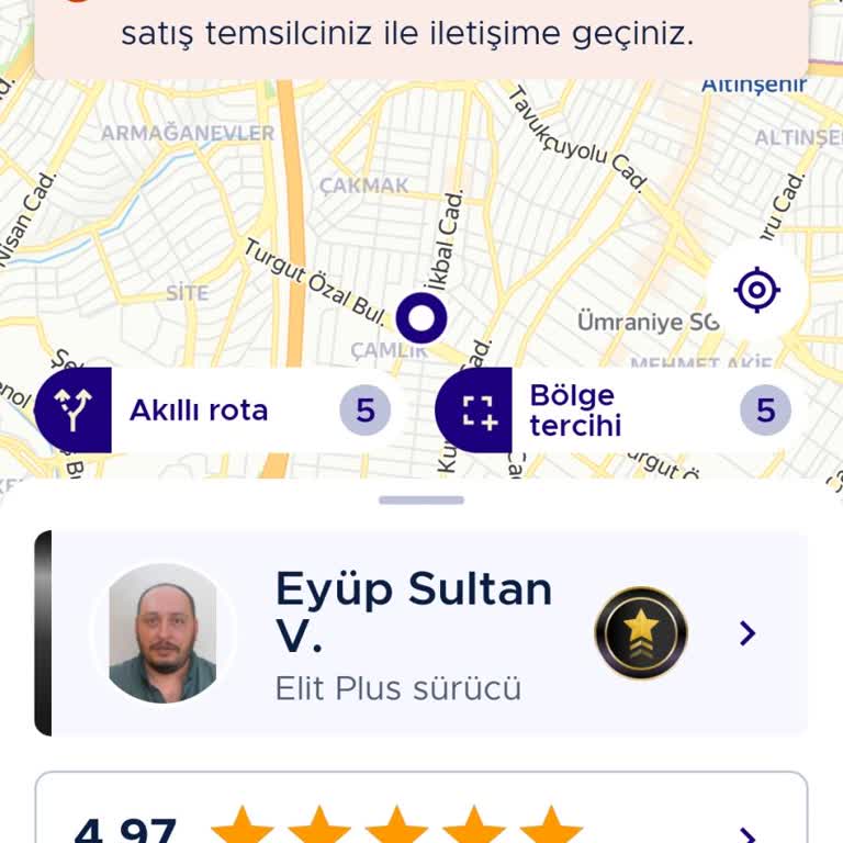 BiTaksi Sürücüsü Yüz Tanıma Yapmadığım İçin 1 Yıllık Engelleme Aldı