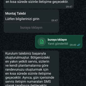 Montaj Tarihi Belirtilmediği İçin Klimam Kullanılamıyor