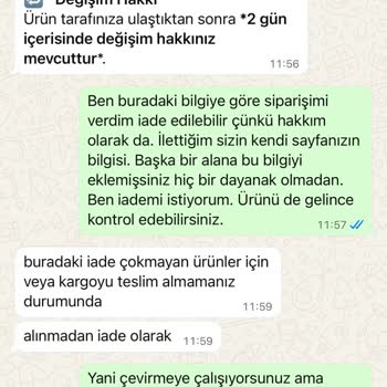 İade Reddi Ve Yanıltıcı Ürün Bilgileri Nedeniyle Mağduriyet
