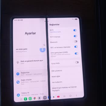 Z Fold5'te Büyük Ekran Çizgisi Garanti Dışı