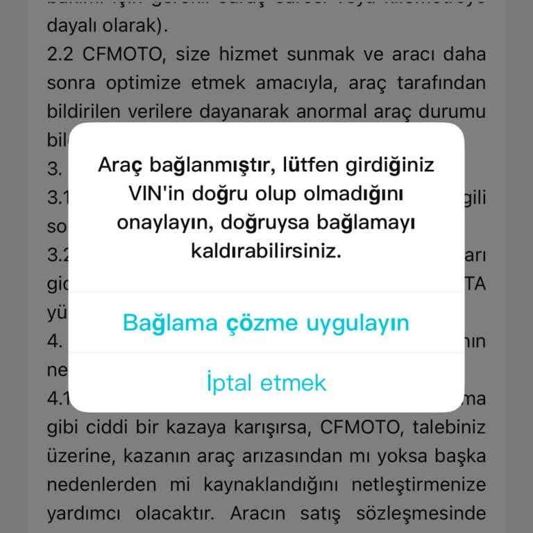 Motosiklet Uygulamasındaki Eski Sahibin Hesabı Silinmediği İçin Giriş Sağlanamıyor