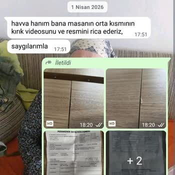 Kurulum Hatası Nedeniyle Masa Çatladı Ve Zemin Zarar Gördü, Çözüm Bekliyorum