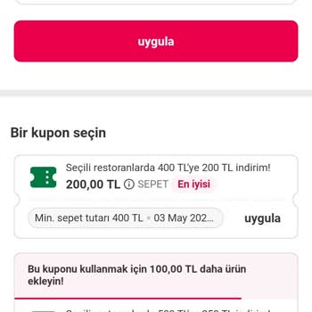 Kullanılmayan Kuponun Kullanılmış Göstermesi Ve İndirim İptali Sorunu