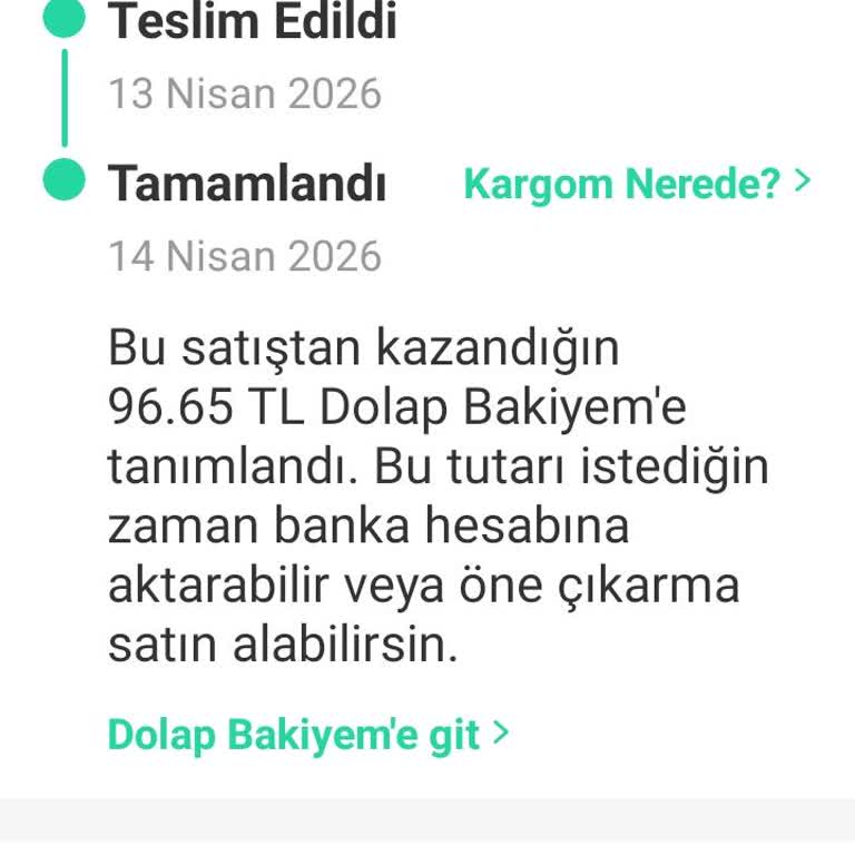 Dolap'ta Fazla Kargo Ücreti Kesintisi Ve İade Talebi