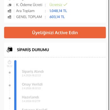 Kargo Hareketsizliği Ve İletişimsizlik Nedeniyle Sipariş İptali Ve İade Talebi