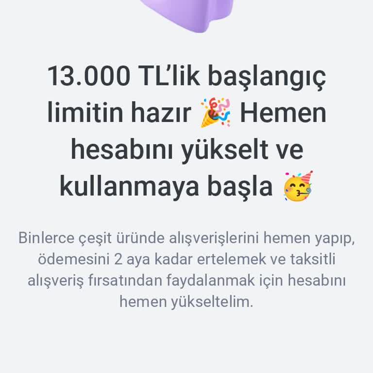 Kimlik Doğrulaması Sonrası 13.000 TL Limitimin Aniden Yok Olması Ve Müşteri Hizmetinin İlgisizliği