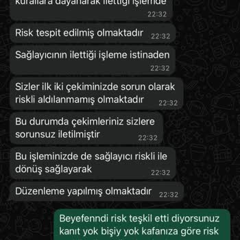 Kazancım Ödenmedi Ve Keyfi Risk Birimi Kararı