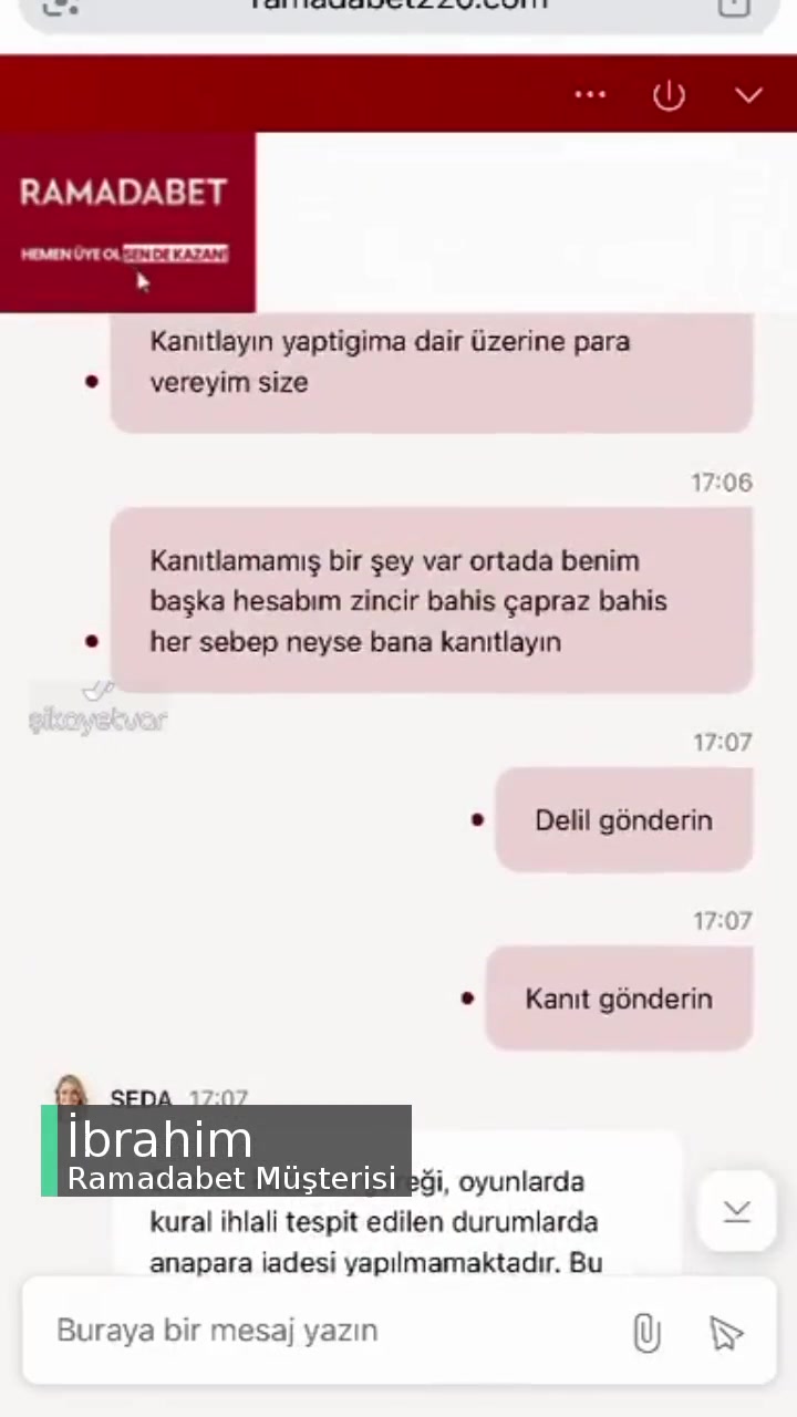 Ramadabet 13390 TL Bakiyeme El Konuldu, Hiçbir Sebep Belirtilmedi! videonun kapak resmi