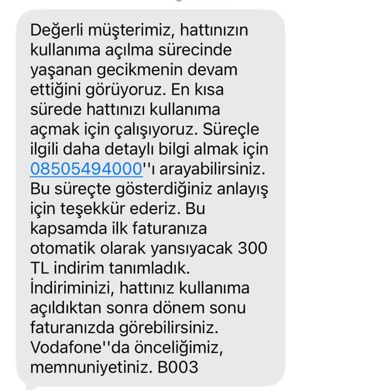 Aktivasyonu Tamamlanmayan Özel Numaralı Hat İçin İptal Ve Ücret İadesi Talebi