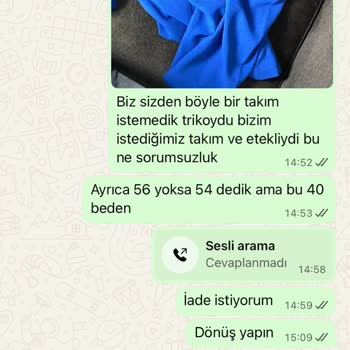 Kapıda Ödenen 1200 TL’lik Siparişte Yanlış Ürün Ve İadenin Yapılmaması