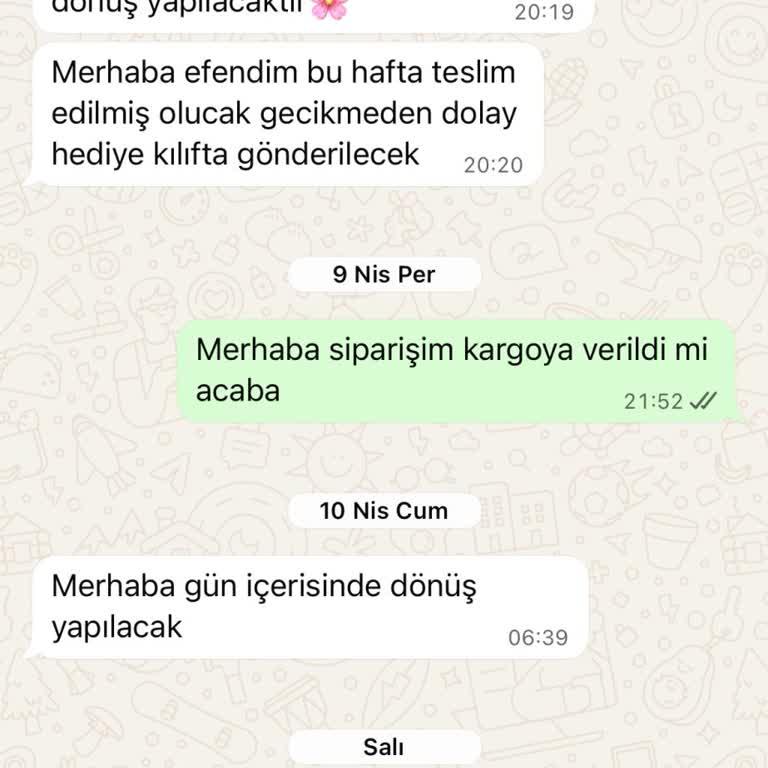 Teslimat Gecikmesi Ve Kalitesiz Kılıflar Nedeniyle İade Kodu İstiyorum