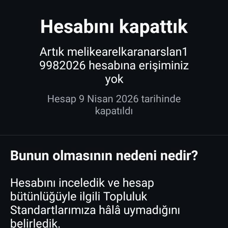 Instagram Hesabım Açıklama Olmadan Kapatıldı, İtirazım Yanıt Bekliyor