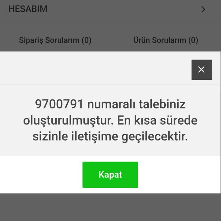 Koçtaş’tan Lavabo Siparişi Gecikmesi Ve İade İsteği