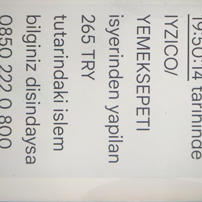 265 TL Çekildi, Sipariş Oluşmadı Ve Destek Yok