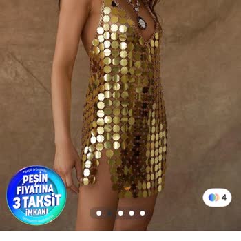 İadesiz Kırmızı Dansöz Kıyafeti Gönderildi Ve Gold Zincirli Mini Elbise Bulunamadı