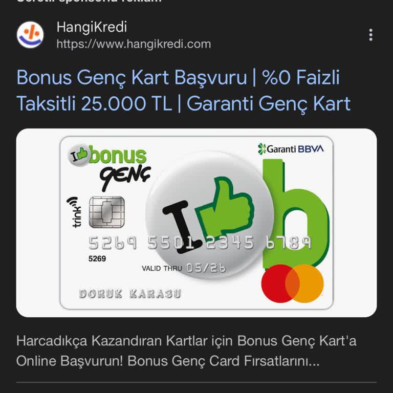 Garanti Genç Kartta Görülen Faizsiz Taksitli Nakit Avans Kampanyası Uygulanmadı