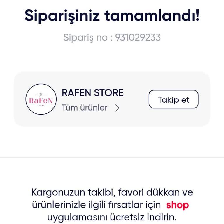 Rafen Store'dan Kargo Gecikmesi Ve Yanıtsız İletişim