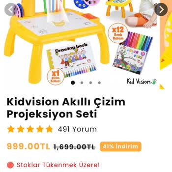 Sipariş Edilen Akıllı Projeksiyon Seti Boyutu Reklamla Uyuşmuyor